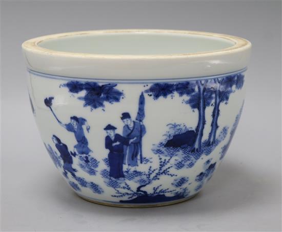 A Chinese blue and white bowl diameter 21.5cm